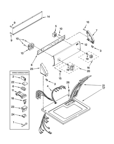 Top and console parts