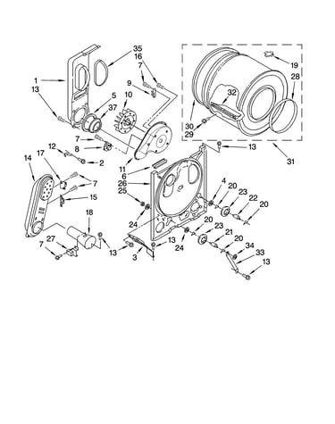 Bulkhead parts, optional parts (not included)