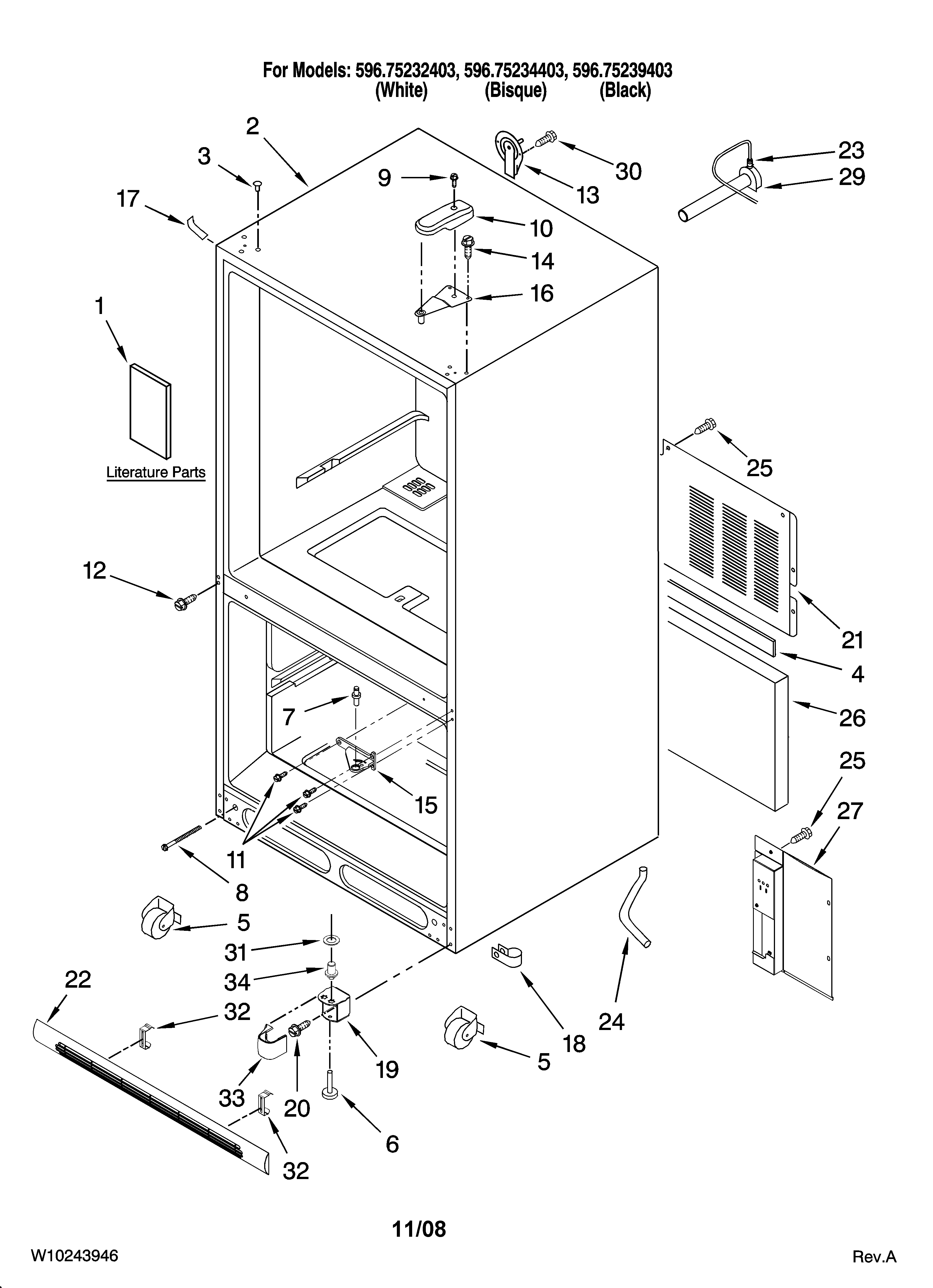 Cabinet parts