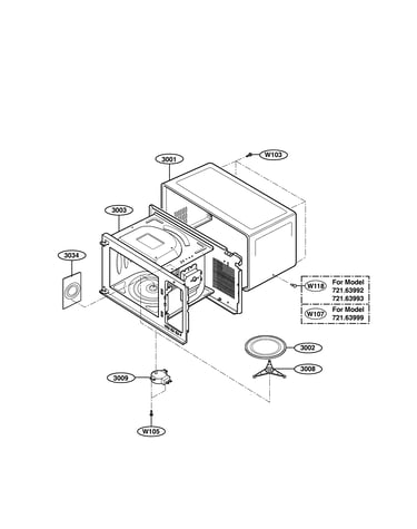 Oven cavity parts