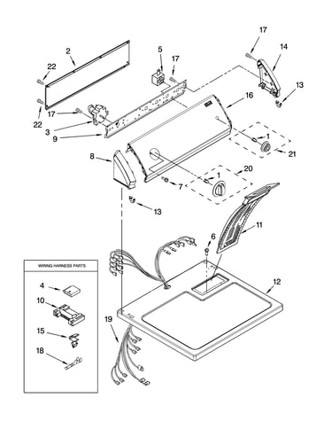 Top and console parts