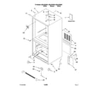 Kenmore 59667952601 cabinet parts diagram