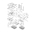 Kenmore 59667959601 shelf parts diagram