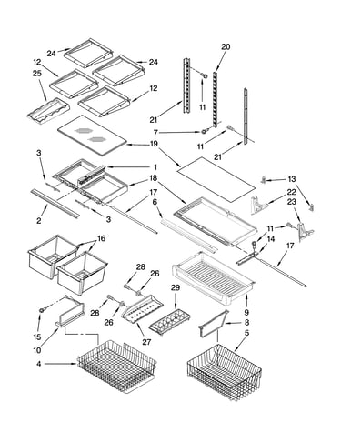 Shelf parts