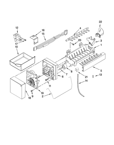 Icemaker parts, optional parts (not included)