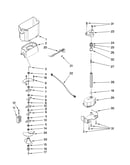 Motor and ice container parts