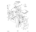 Kenmore 11047511702 top and cabinet parts diagram