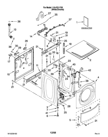 Top and cabinet parts