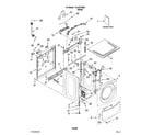 Kenmore 11047512605 top and cabinet parts diagram