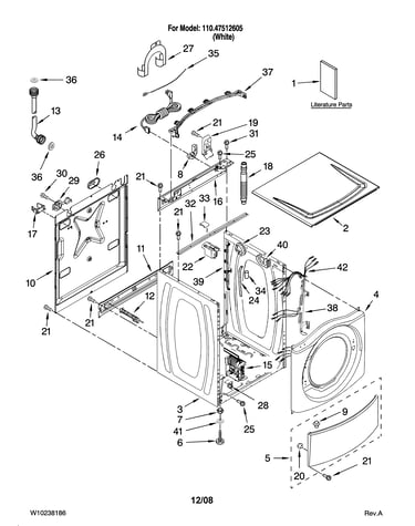 Top and cabinet parts