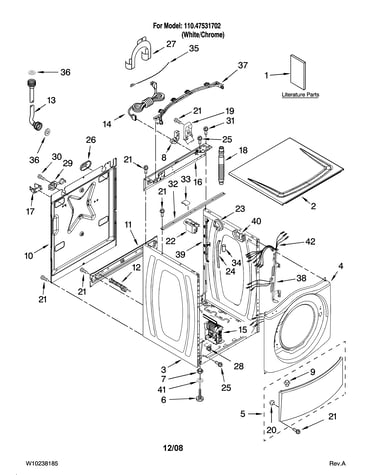 Top and cabinet parts