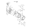 Kenmore 11047542605 tub and basket parts, optional parts (not included) diagram