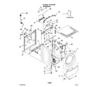 Kenmore 11047571604 top and cabinet parts diagram