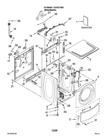 Top and cabinet parts