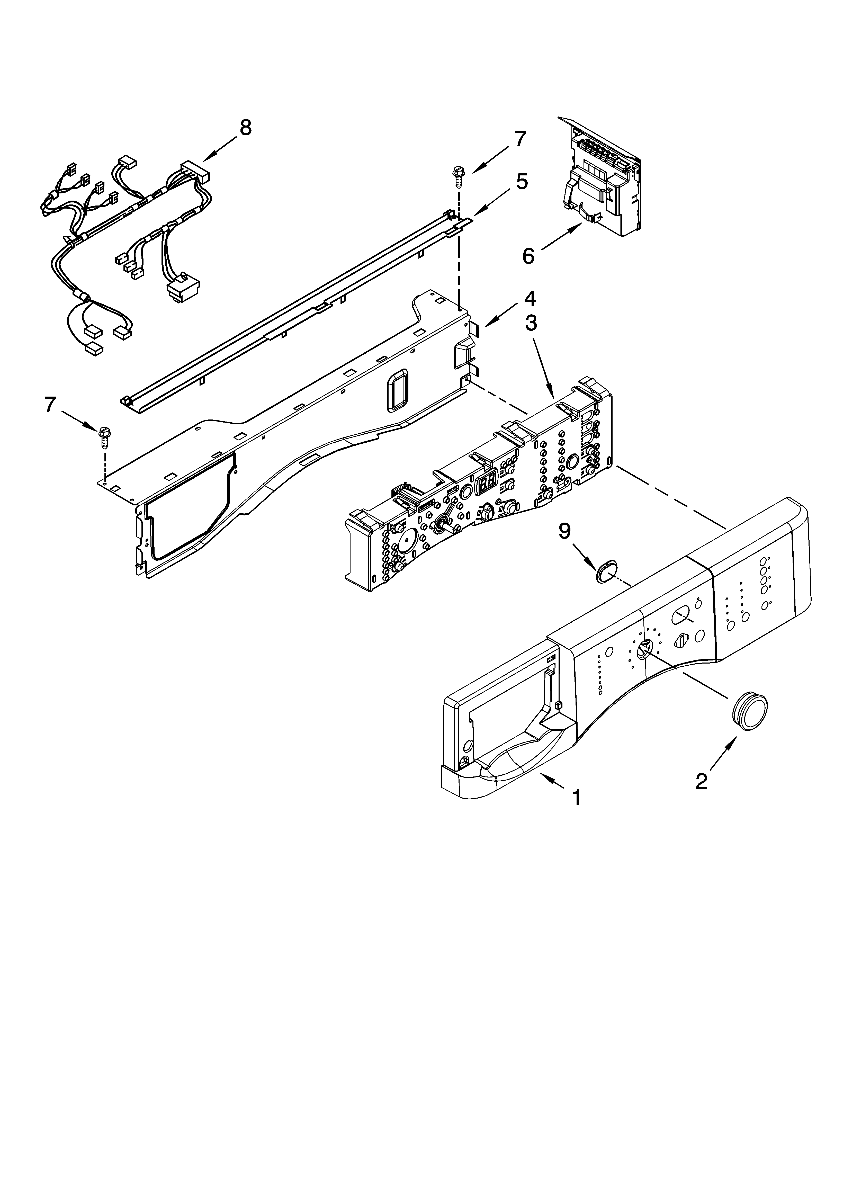 Control panel parts