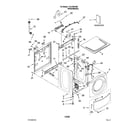 Kenmore 11047581604 top and cabinet parts diagram