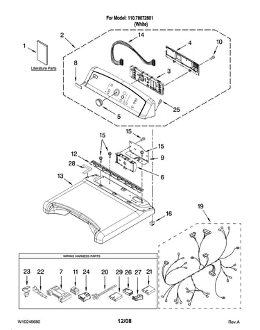 Top and console parts