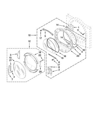 Door parts, optional parts (not included)