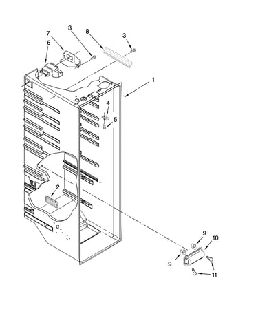Refrigerator liner parts