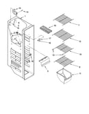 Freezer liner parts