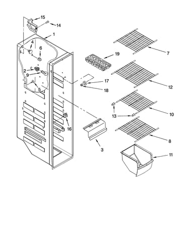 Freezer liner parts
