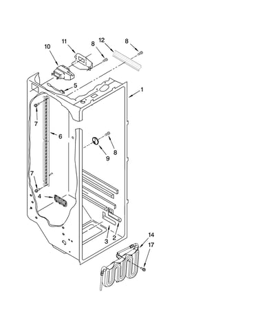 Refrigerator liner parts