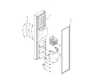 Kenmore Elite 10657792705 freezer door parts diagram