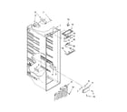 Kenmore Elite 10657866801 refrigerator liner parts diagram