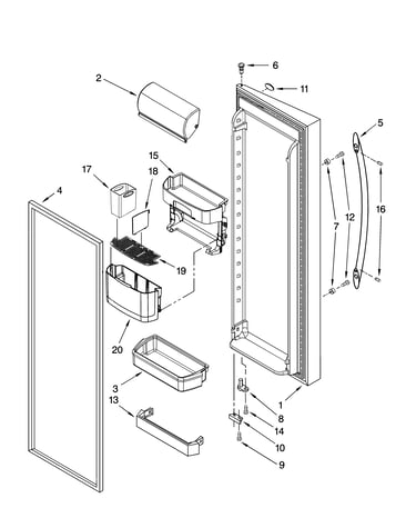 Refrigerator door parts