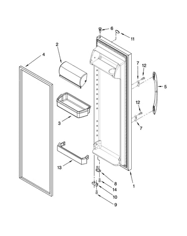 Refrigerator door parts