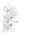 Refrigerator shelf parts