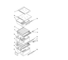Kenmore 10658904802 refrigerator shelf parts diagram