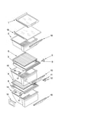 Refrigerator shelf parts
