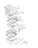 Refrigerator shelf parts