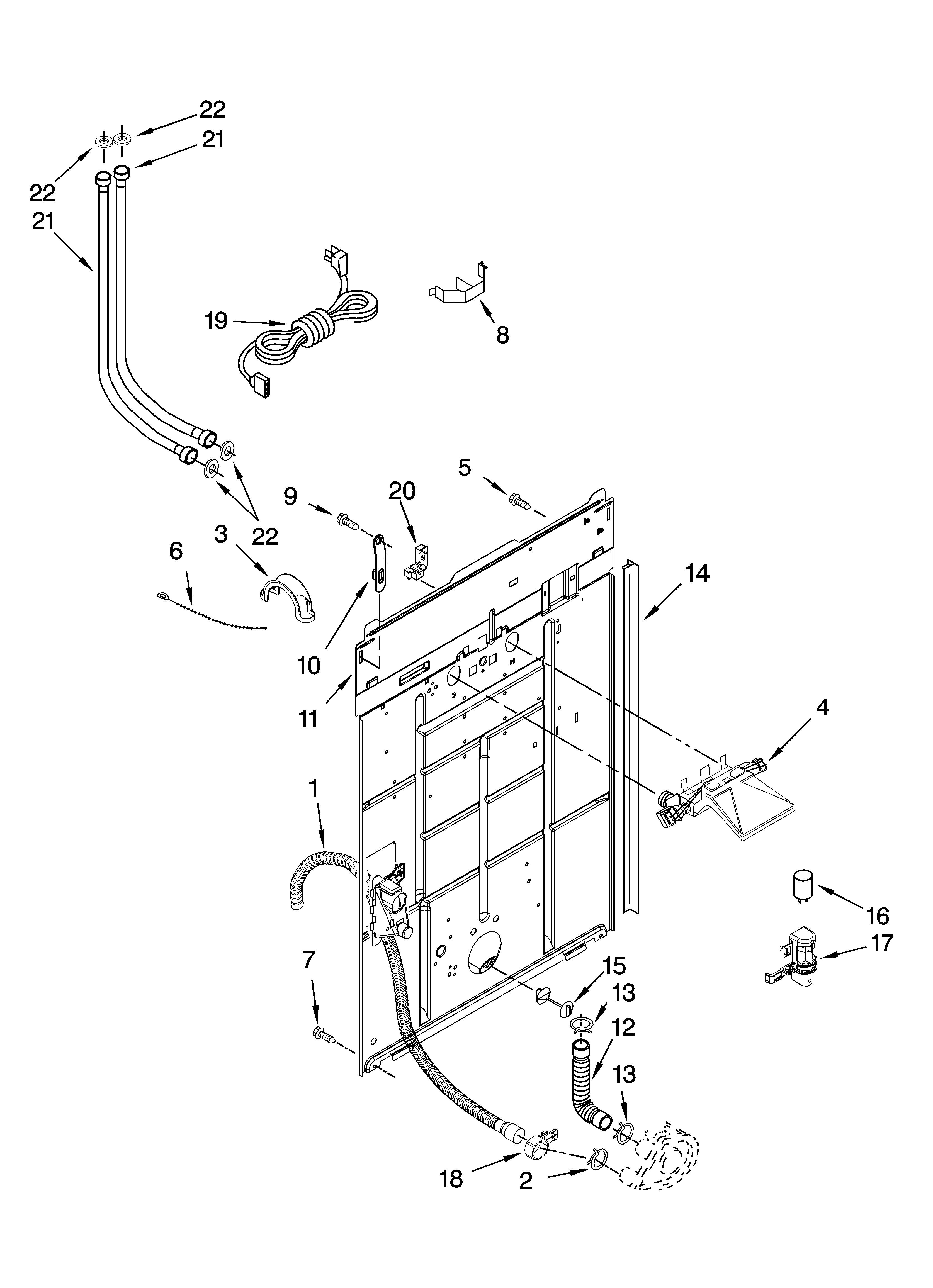Rear panel parts