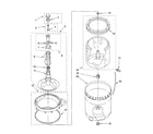 Kenmore 11029432801 agitator, basket and tub parts diagram