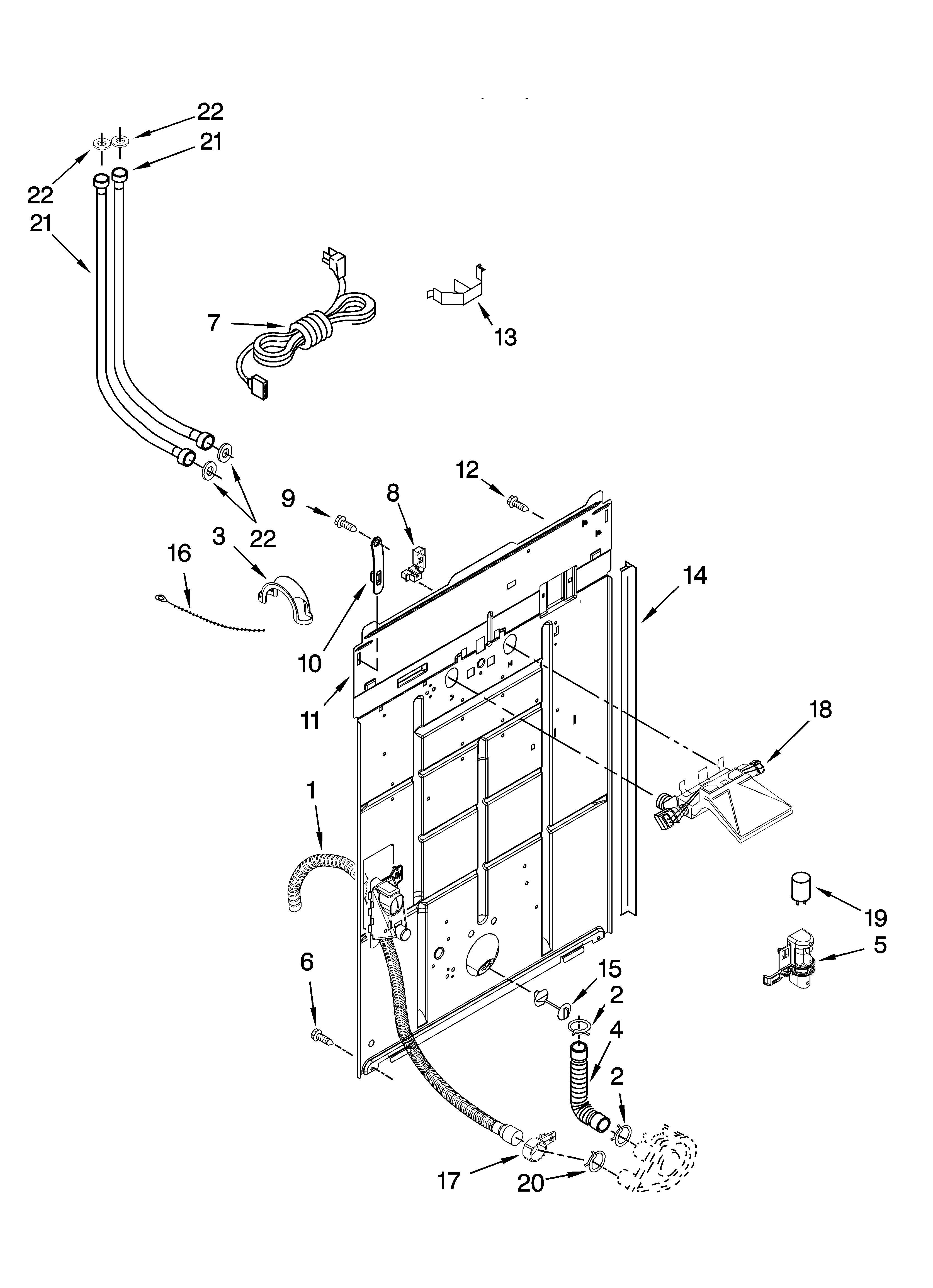 Rear panel parts
