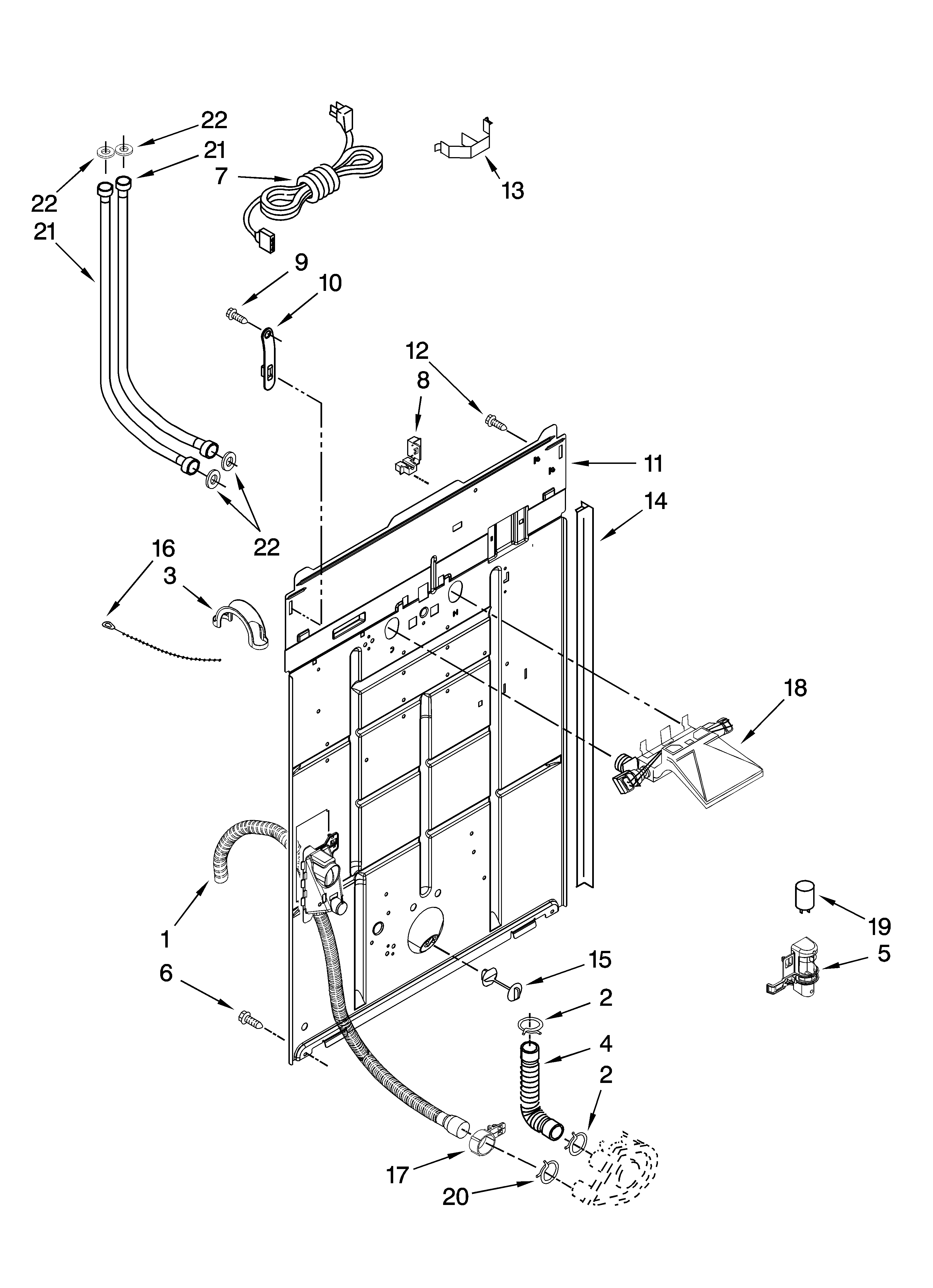 Rear panel parts