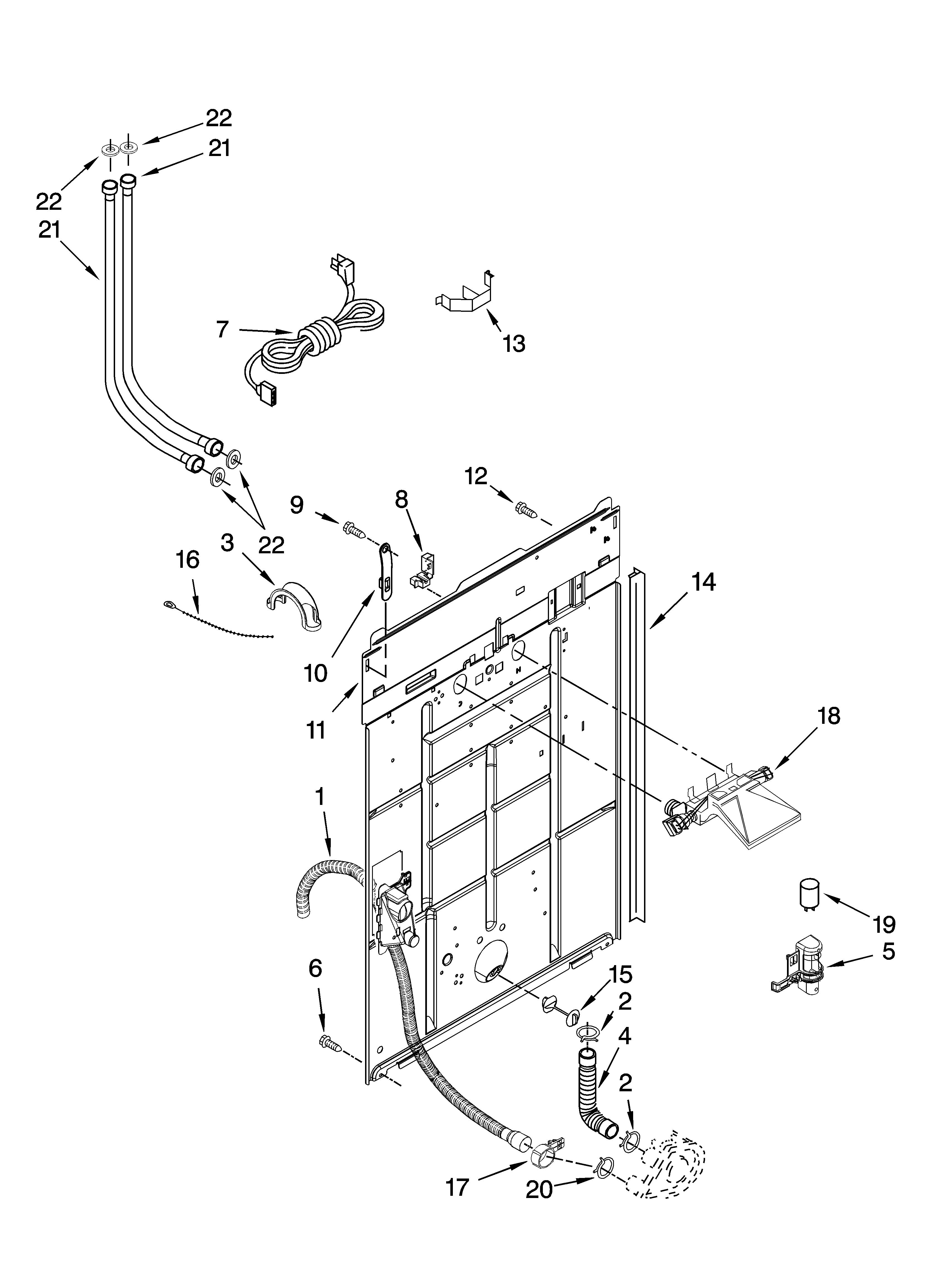 Rear panel parts
