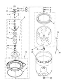 Agitator, basket and tub parts