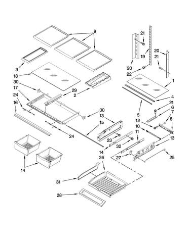 Shelf parts