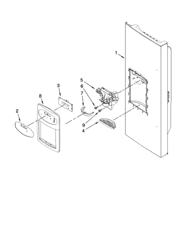 Dispenser front parts