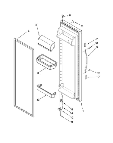 Refrigerator door parts