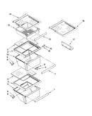 Refrigerator shelf parts