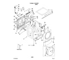 Kenmore Elite 11047701801 top and cabinet parts diagram