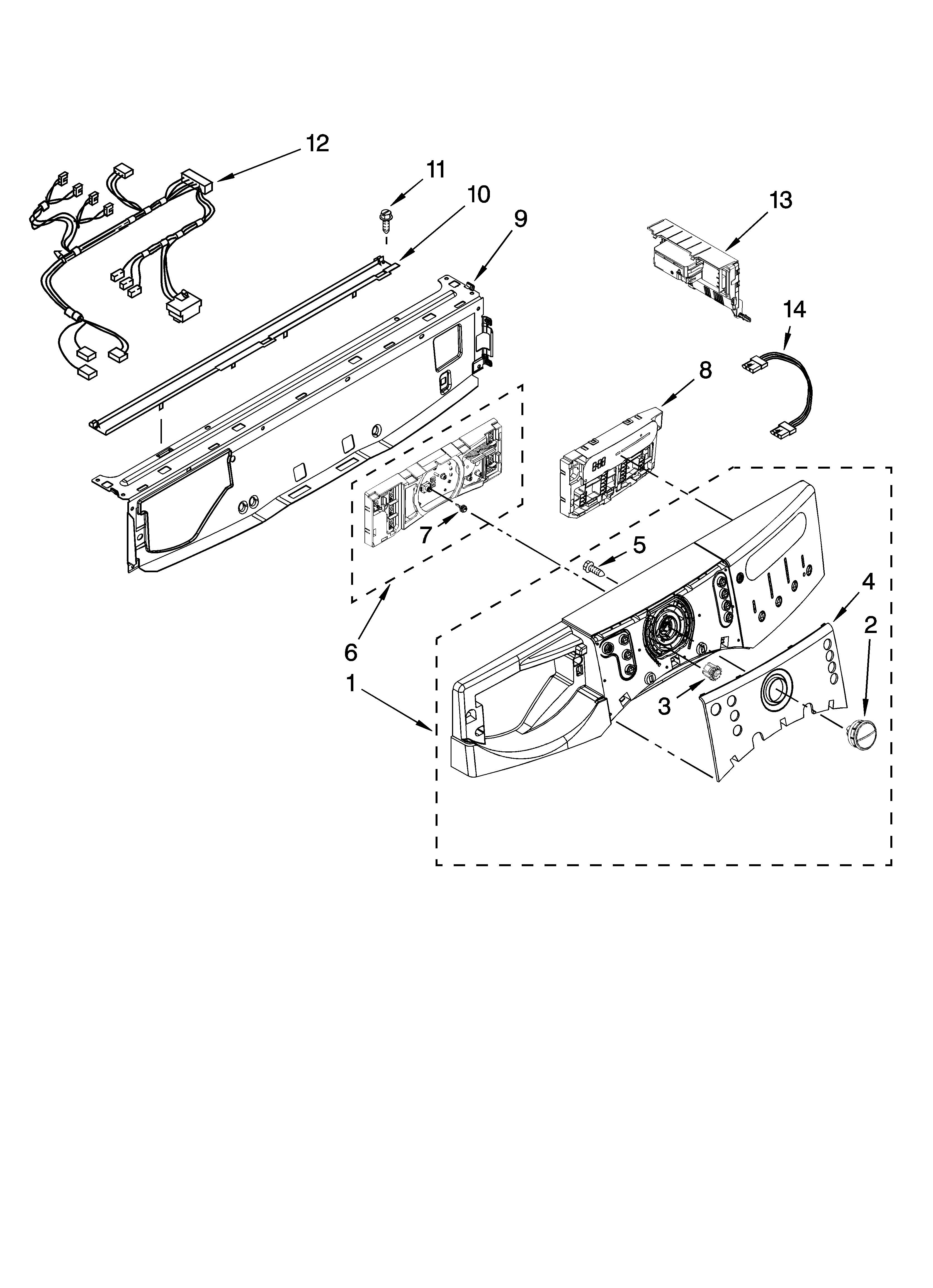 Control panel parts
