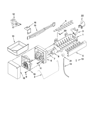 Icemaker parts, optional parts (not included)