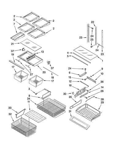 Shelf parts