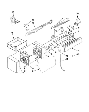 Icemaker parts, optional parts (not included)
