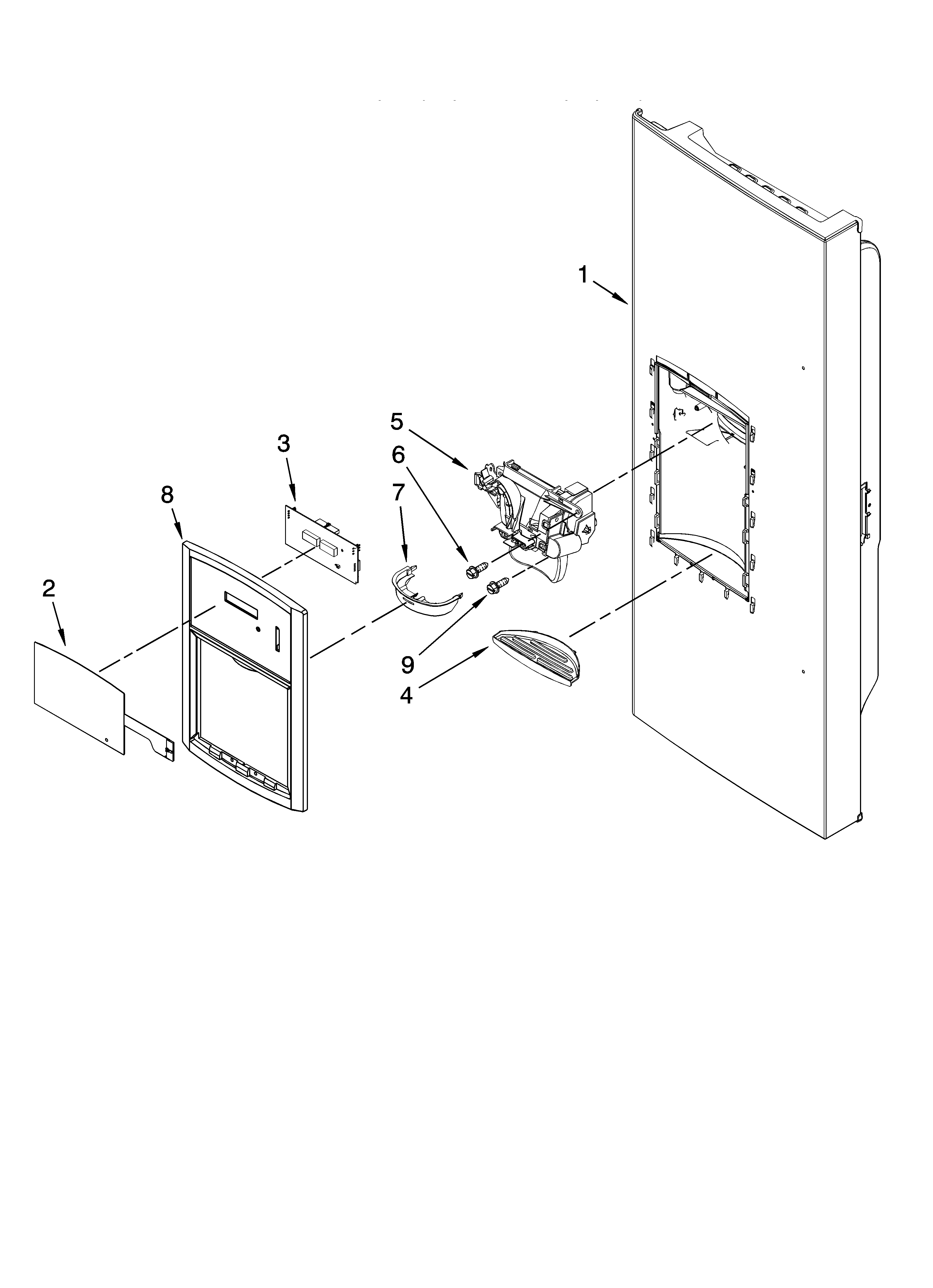 DISPENSER FRONT PARTS